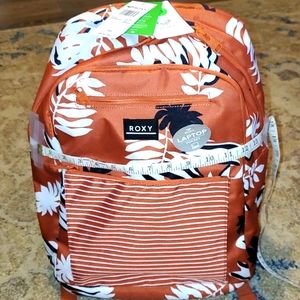 NWT Roxy Laptop Brown Backpack